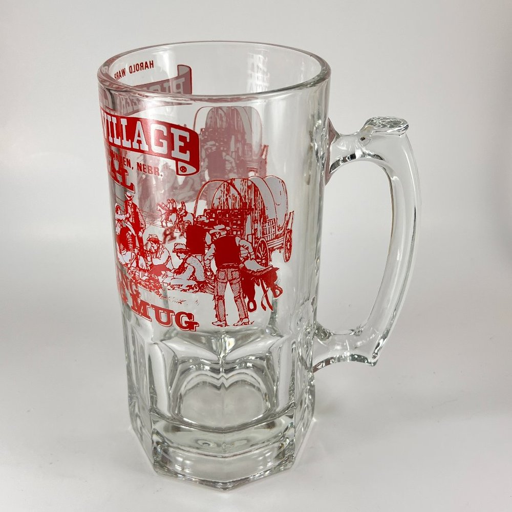 Vtg Pioneer Village Training Mug Stein Harold Warp Minden Nebraska Libbey